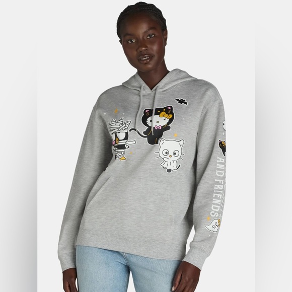 New Hello Kitty Women’s Halloween Graphic Hoodie Sweatshirt Sizes XS and Small - Picture 6 of 10